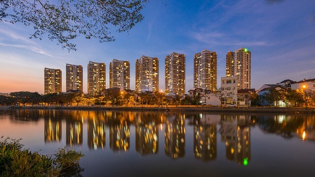 호찌민 도시 야경