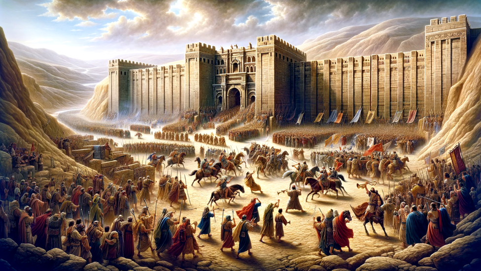 여호수아 6장 여호와께서 여호수아와 함께 하시니 여호수아의 명성이 그 온 땅에 퍼지니라