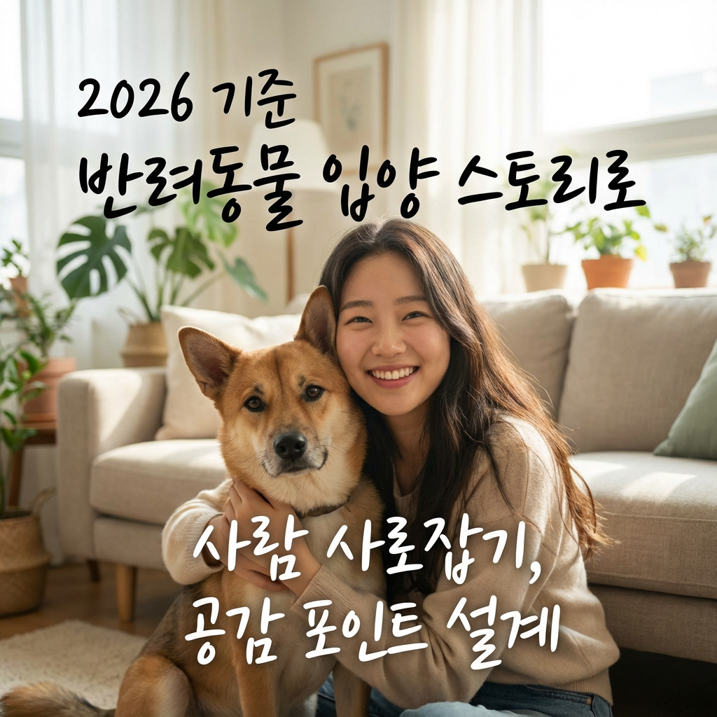 2026 기준 반려동물 입양 스토리로 사람 사로잡기 | 공감 포인트 설계