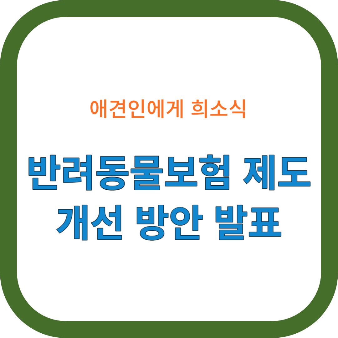 반려동물보험 썸네일