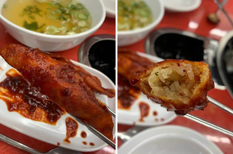 무침만두 맛 후기 및 내용물