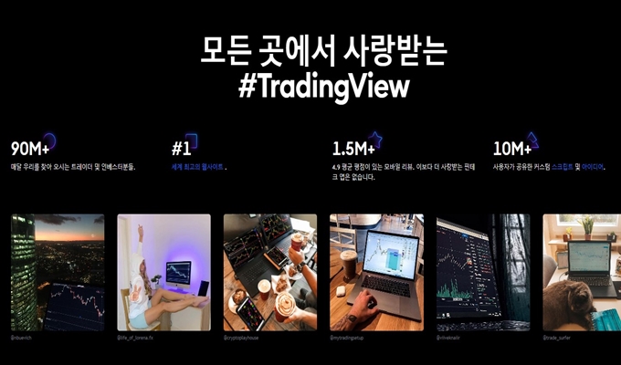 트레이딩뷰 실시간차트 홈페이지 서비스