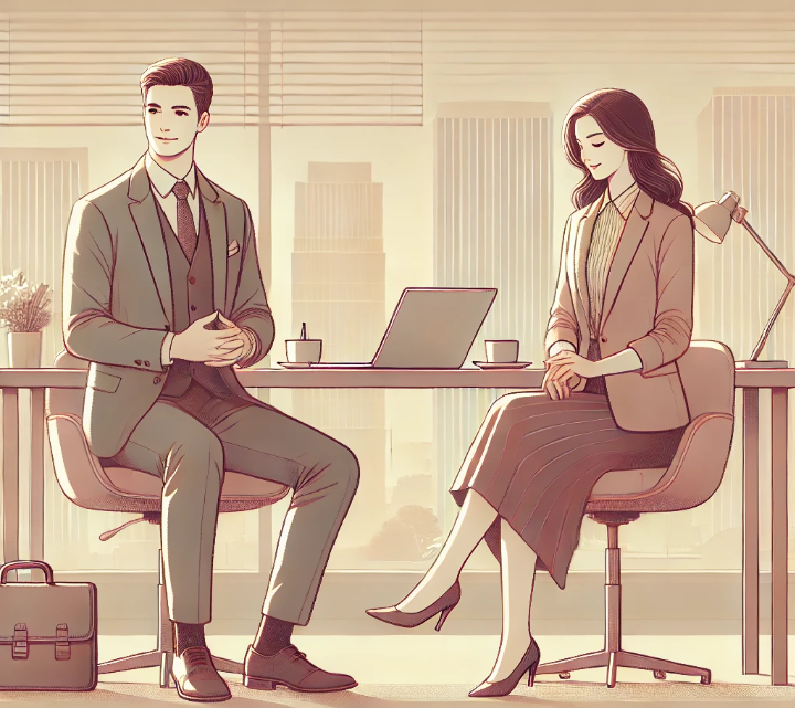 30대 남자 여자 직장인 그림