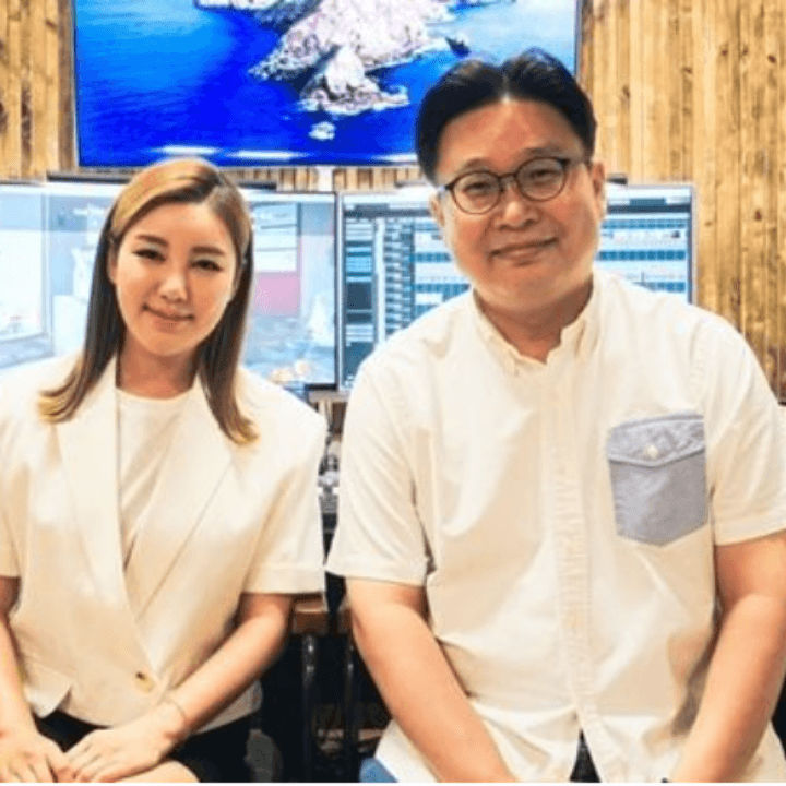 송가인-서경덕교수-녹음실-사진