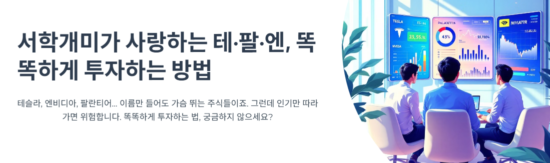 서학개미가 사랑하는 테·팔·엔, 똑똑하게 투자하는 방법