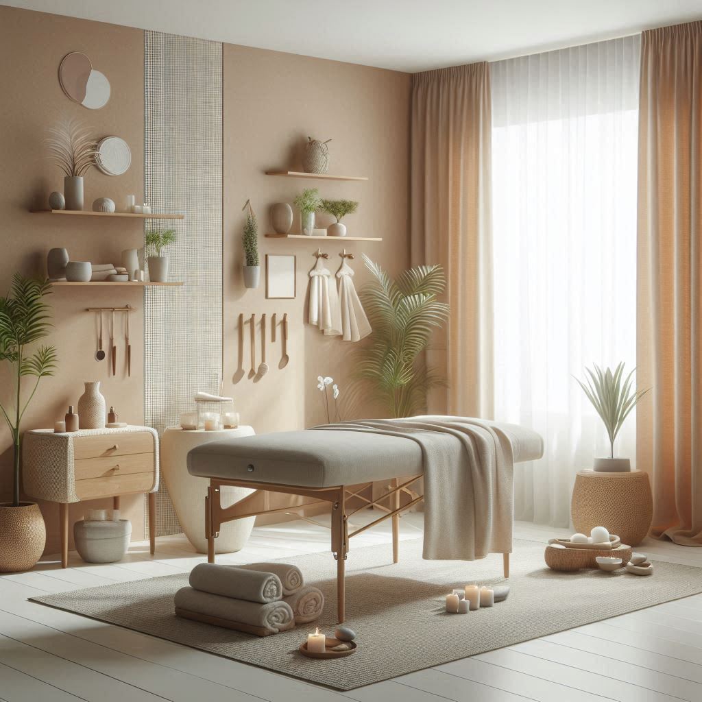 피부,체형관리 샵 배경