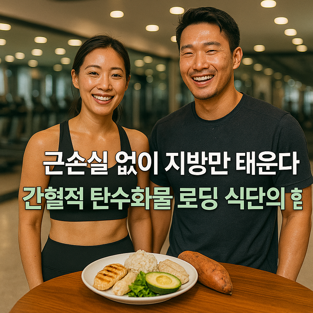 건강한 피트니스와 균형 잡힌 식단