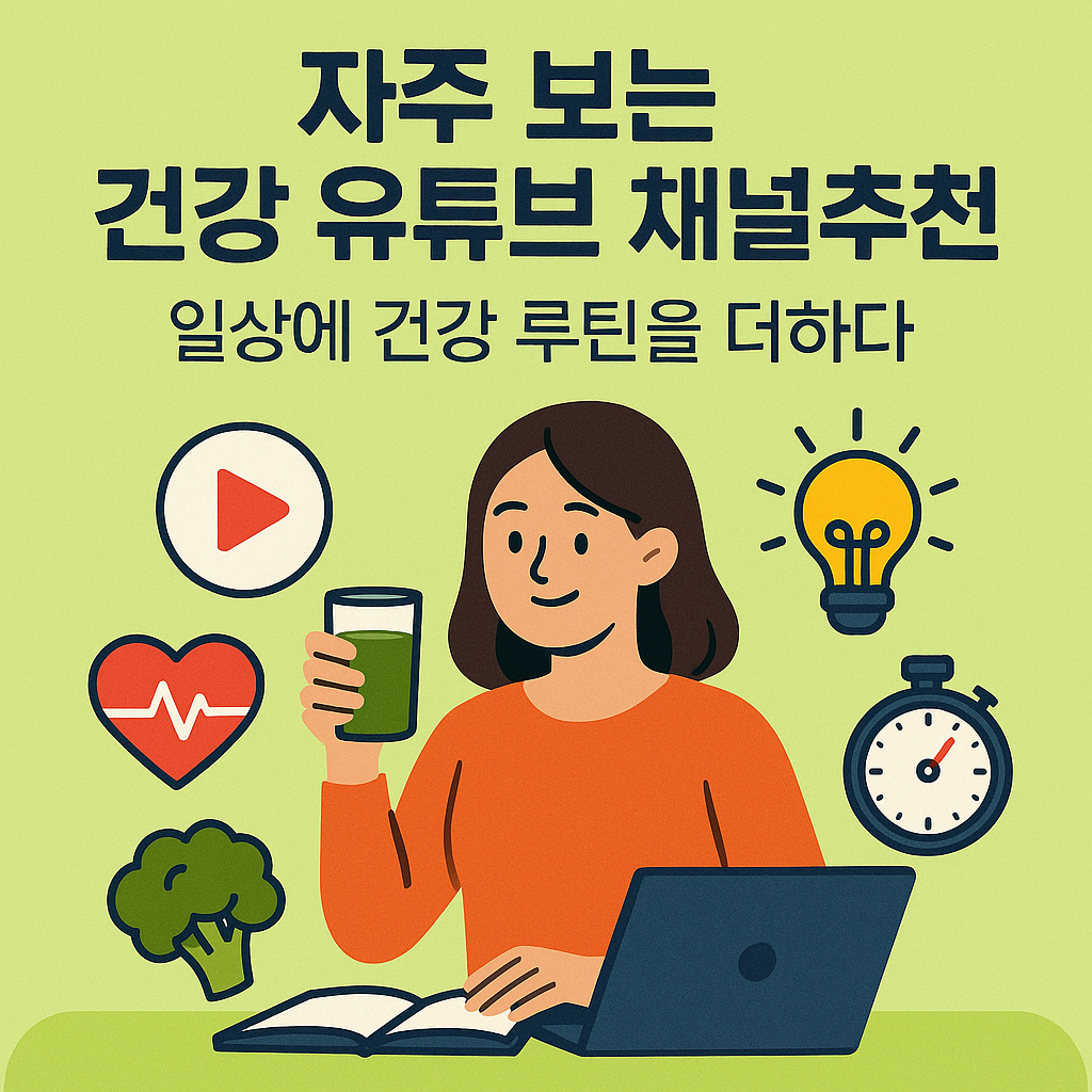 자주 보는 건강 유튜브 채널 추천, 일상에 건강 루틴을 더하다