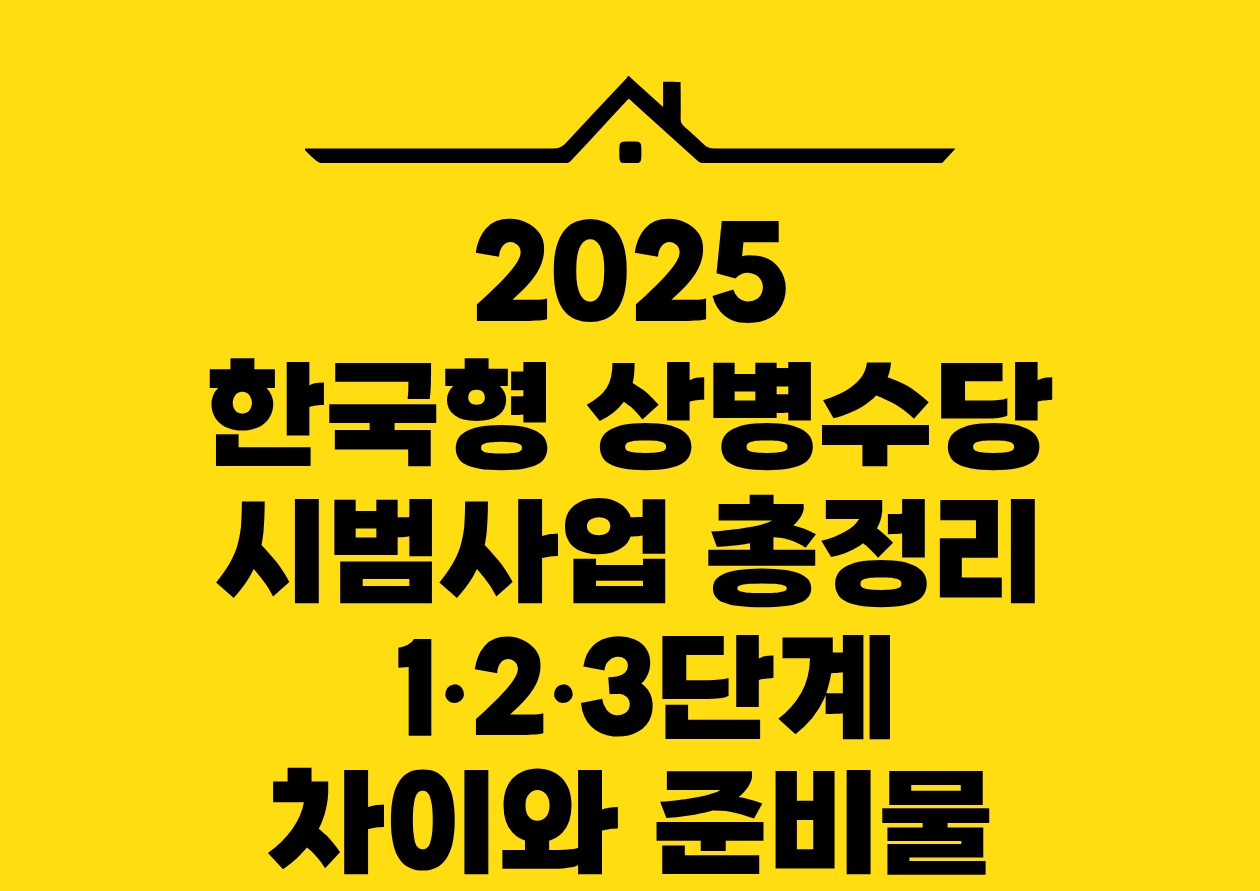 2025 한국형 상병수당 시범사업 총정리 1•2•3단계 차이와 준비물