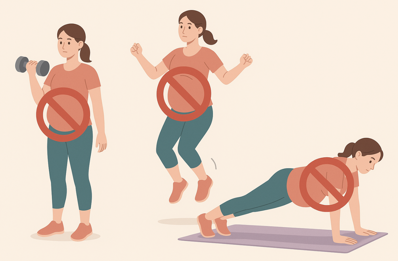 임신 중 피해야 할 운동 관련 사진