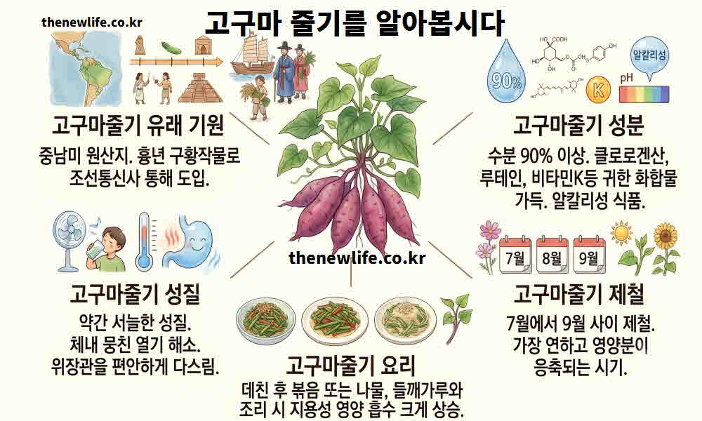 고구마줄기 효능 기본정보