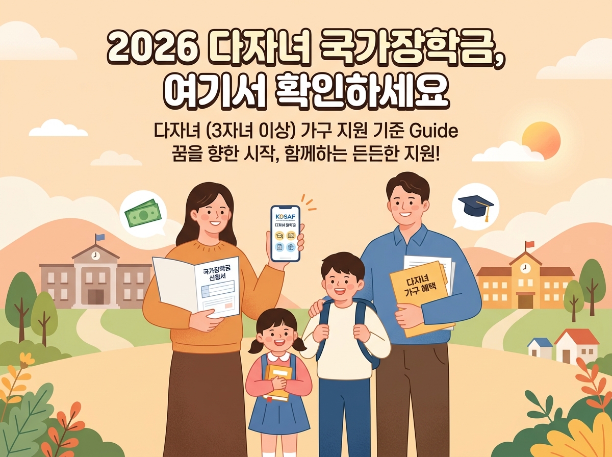 2026 다자녀 국가장학금 신청방법과 절차 안내