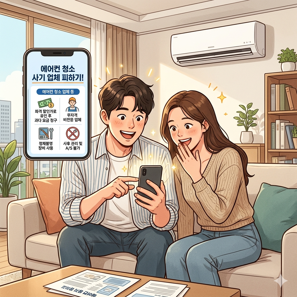 에어컨 청소 절대 피해야할 업체 확인 방법