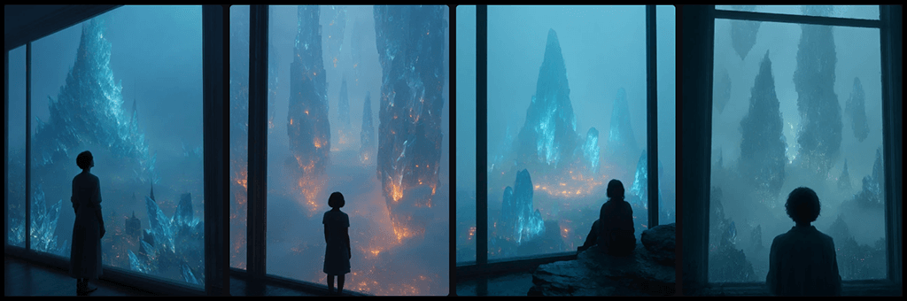 이세계 공간을 활용한 창의적 인트로 비주얼 이미지_Midjourney