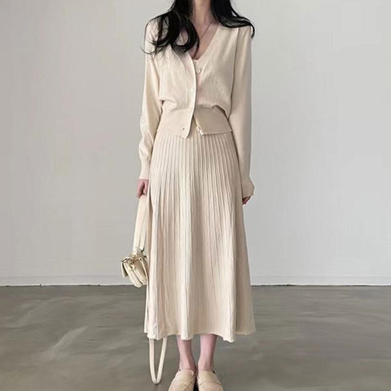 슈팅스타 베이직 우아한 나시 원피스 니트 가디건 투피스826468