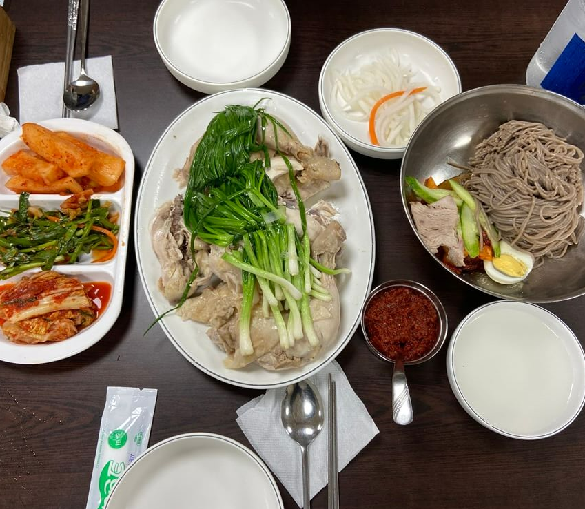 이북식찜닭, 비빔막국수