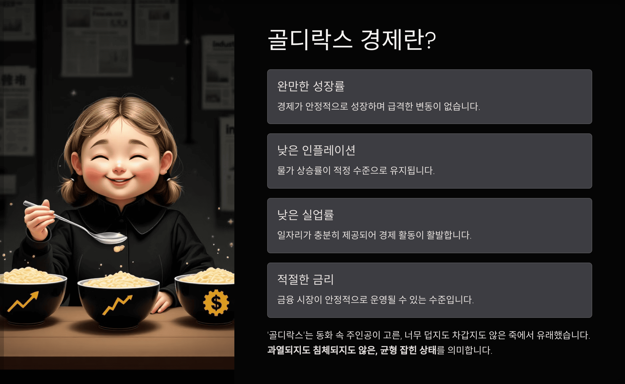 골디락스 경제란?