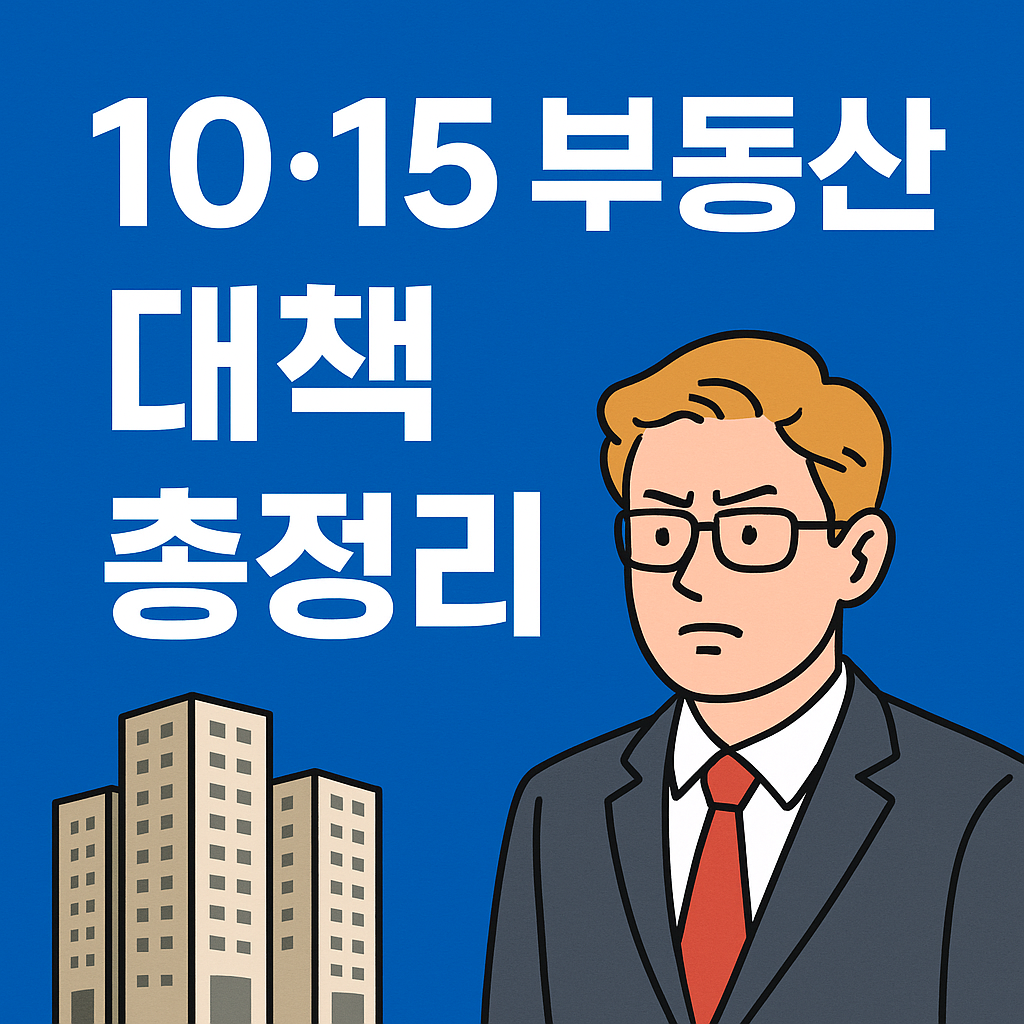 10·15 부동산대책 총정리｜서울 전역 규제·대출 4억 제한, 지금 집 사면 손해일까?