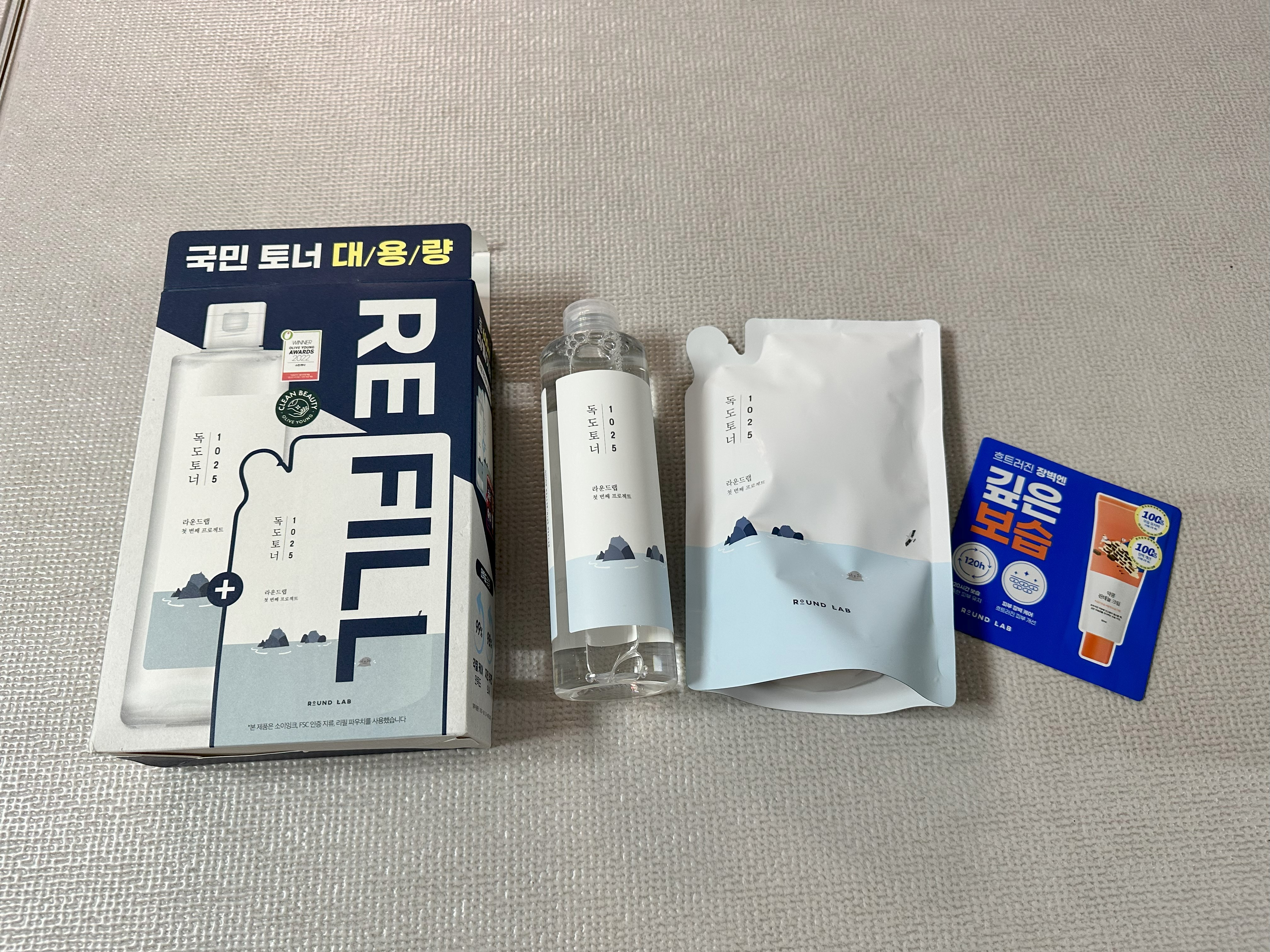 라운드랩 1025 독도토너 리필 기획상품 구성품
