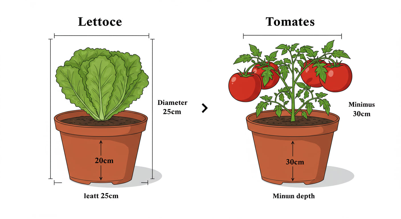 상추 / 토마토 크기