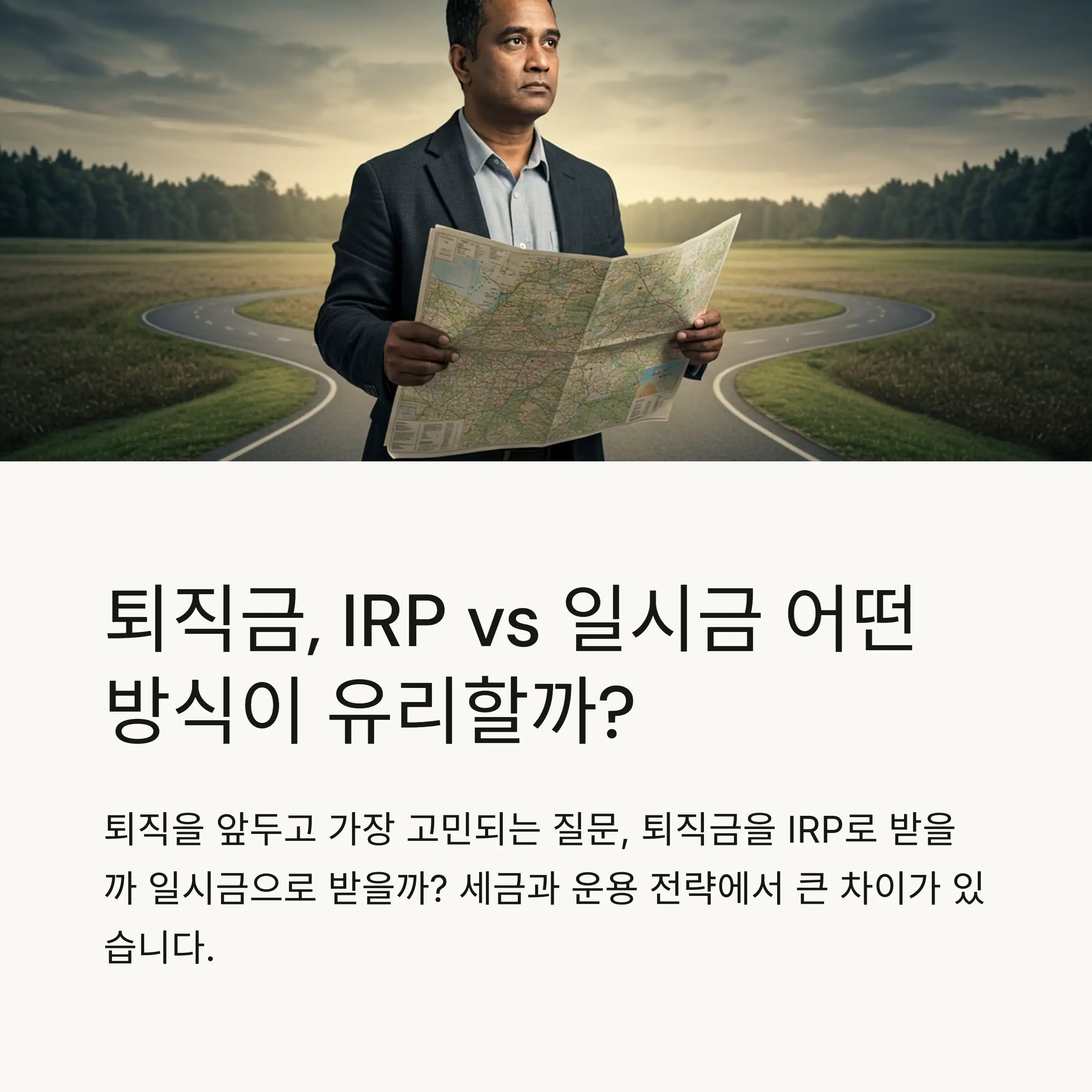 퇴직금 수령 방법 두 가지 💼