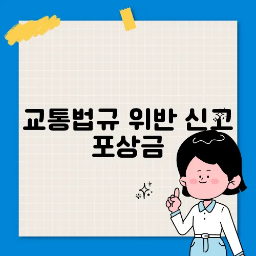 교통법규 위반 신고 포상금