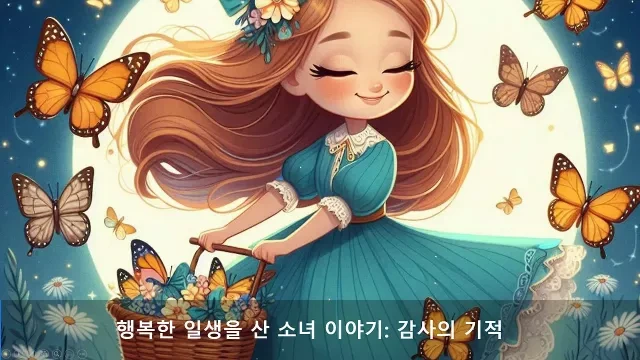 행복한 일생을 산 소녀 이야기- 감사의 기적