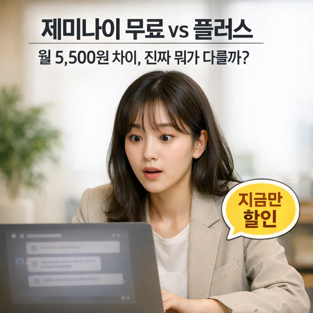 구글 제미나이 AI 요금제 고민 끝, 제미나이 플러스 반값이 답입니다