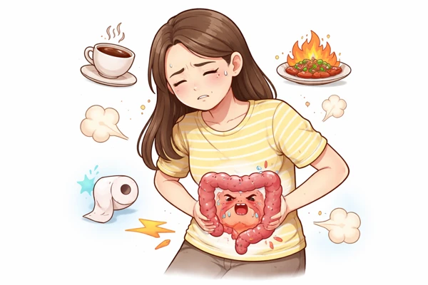 스트레스와 장 건강 이미지