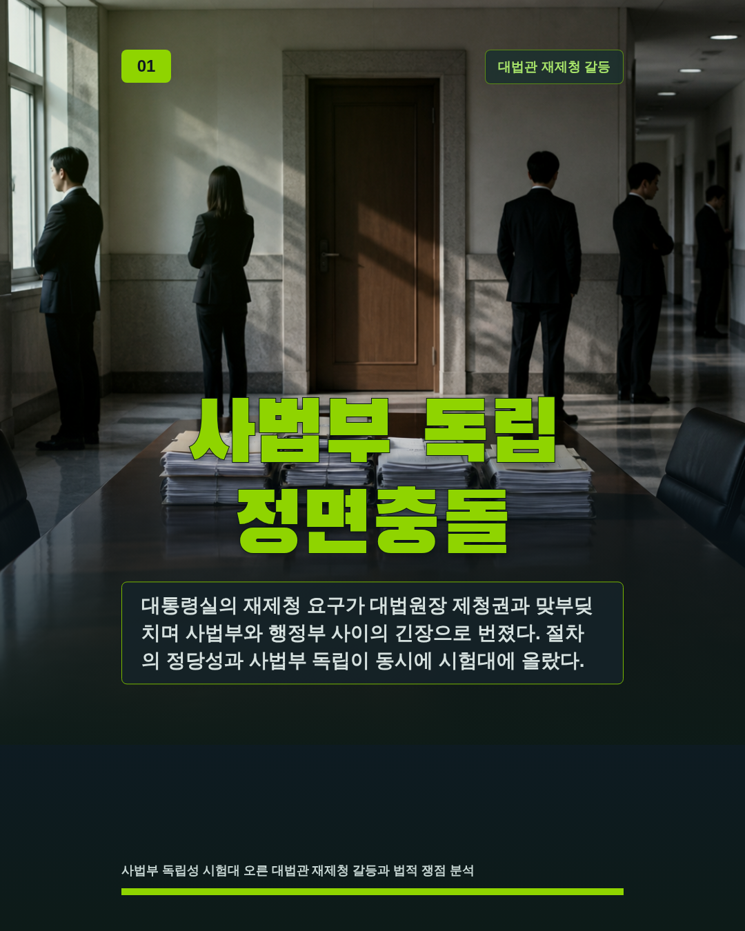 사법부 독립 정면충돌
