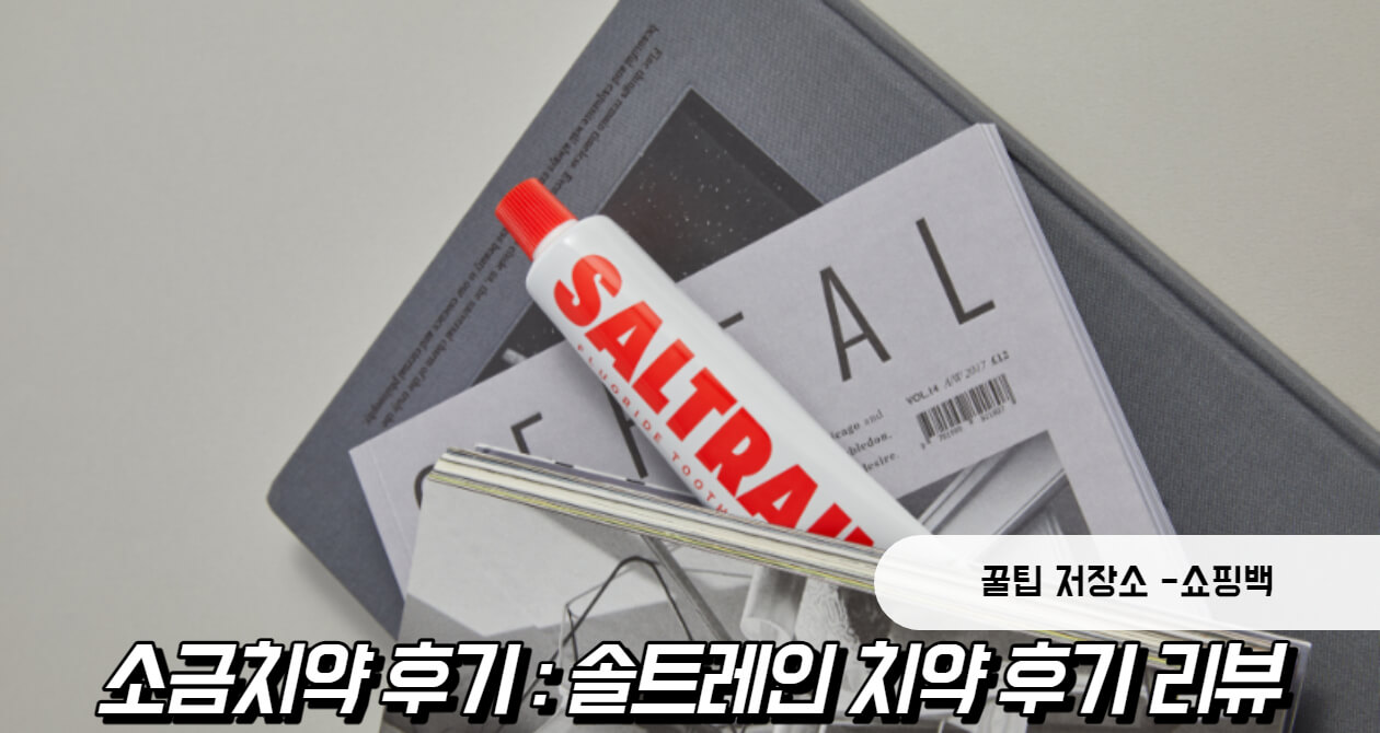 소금 치약 추천 후기 : 솔트레인 투스페이스트 가격 정보