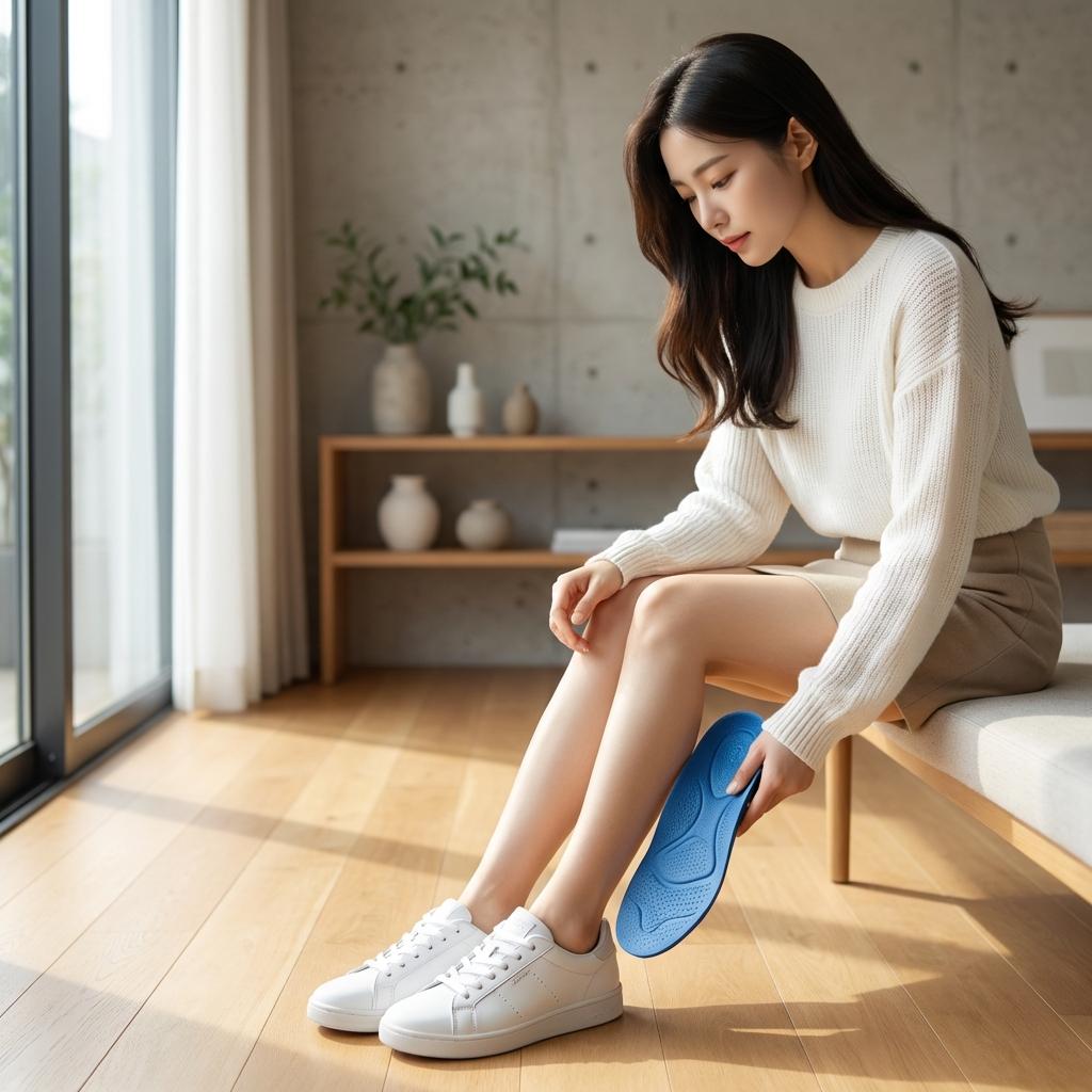 에코 스니커즈 50대 코디