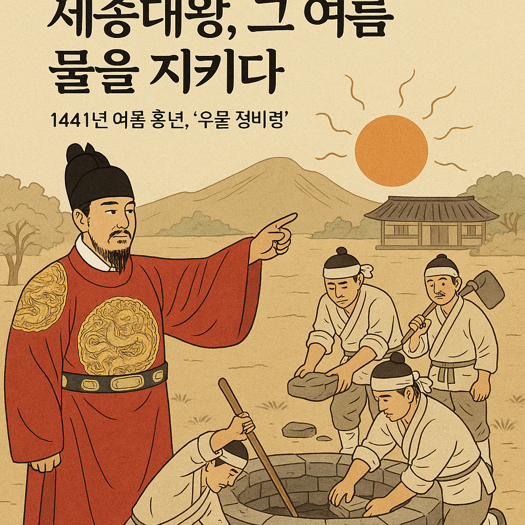 💧 세종대왕, 그 여름 물을 지키다 – 1441년 우물 정비령 이야기
