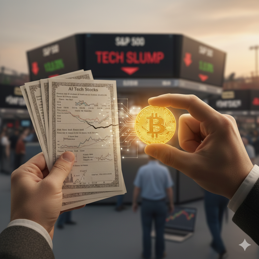 S&P 500 내 테크 섹터의 AI 피로감과 비트코인의 상대적 투자 매력