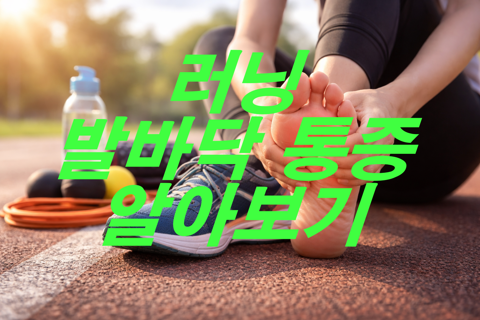 러닝 발바닥 통증 알아보기