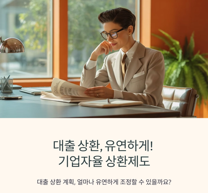 대출 상환, 유연하게! 기업자율 상환제도