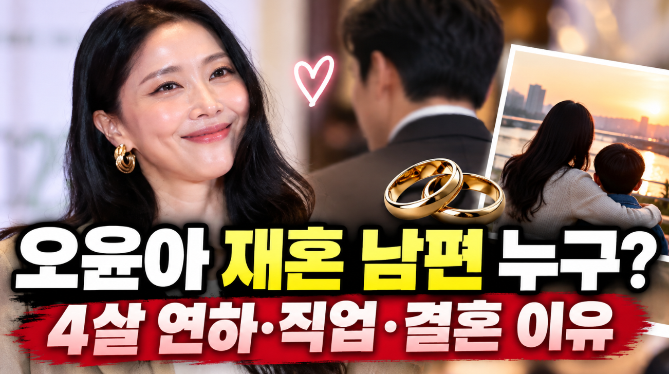 오윤아 재혼 남편|직업·나이·결혼 이유