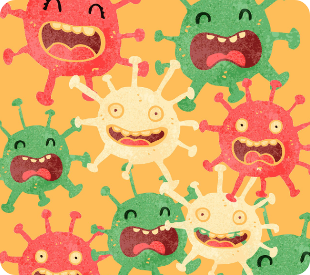 장내미생물(유익균) 그림사진