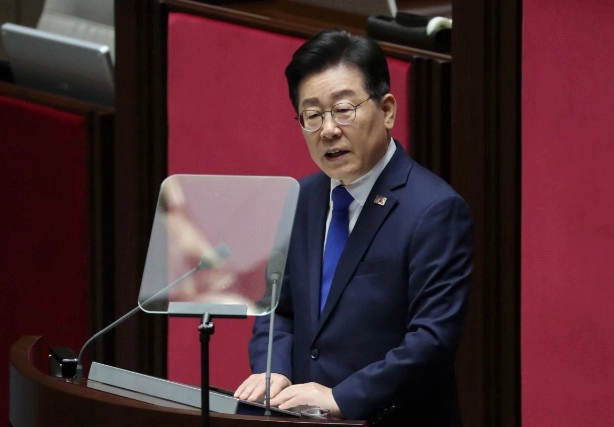 이재명 불체포특권 포기 선언과 한동훈 반응 영상