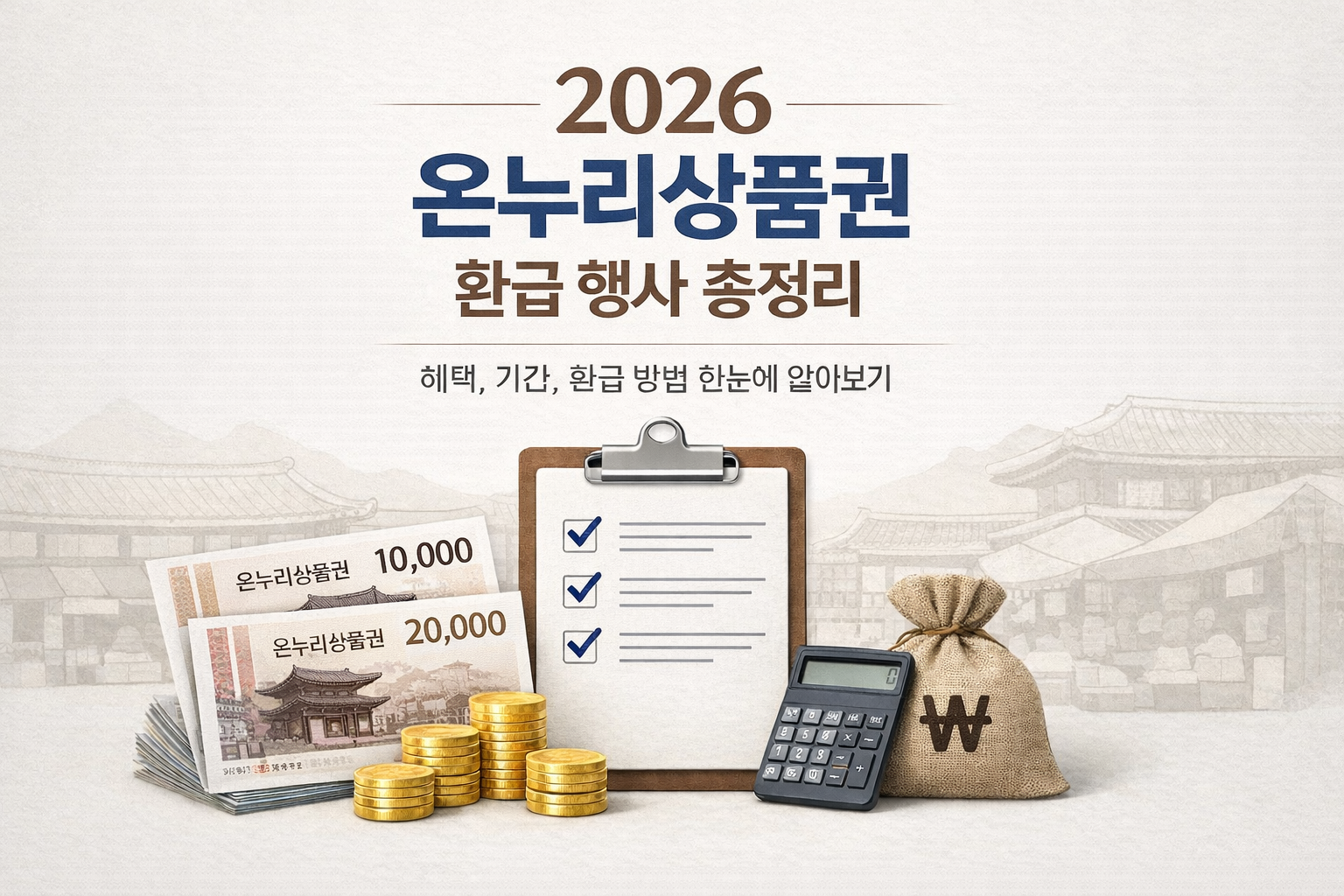 2026 온누리상품권 환급행사 총정리 안내 이미지