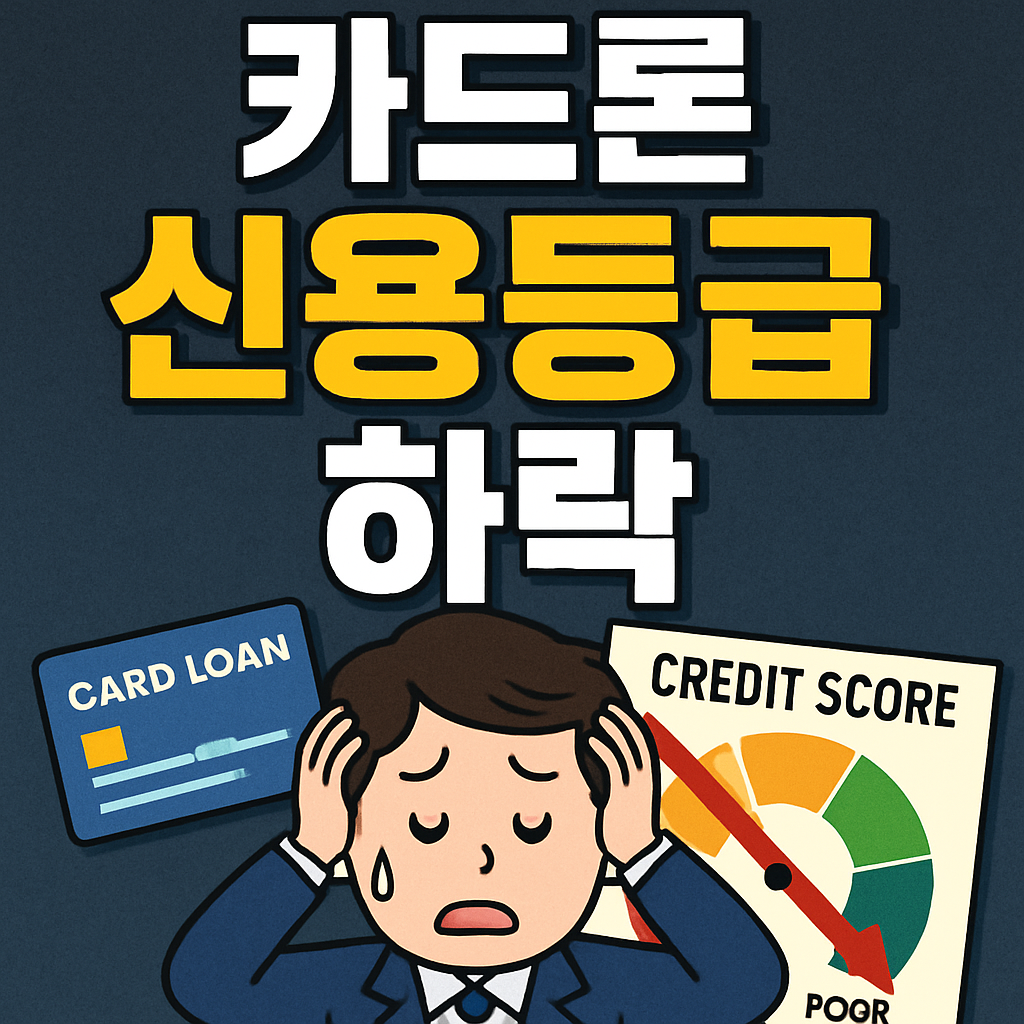 카드론 신용등급 하락