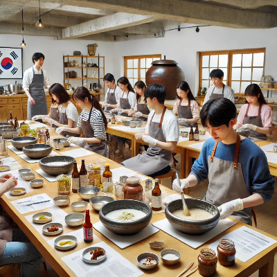 전통장 담드기 교육 사진
