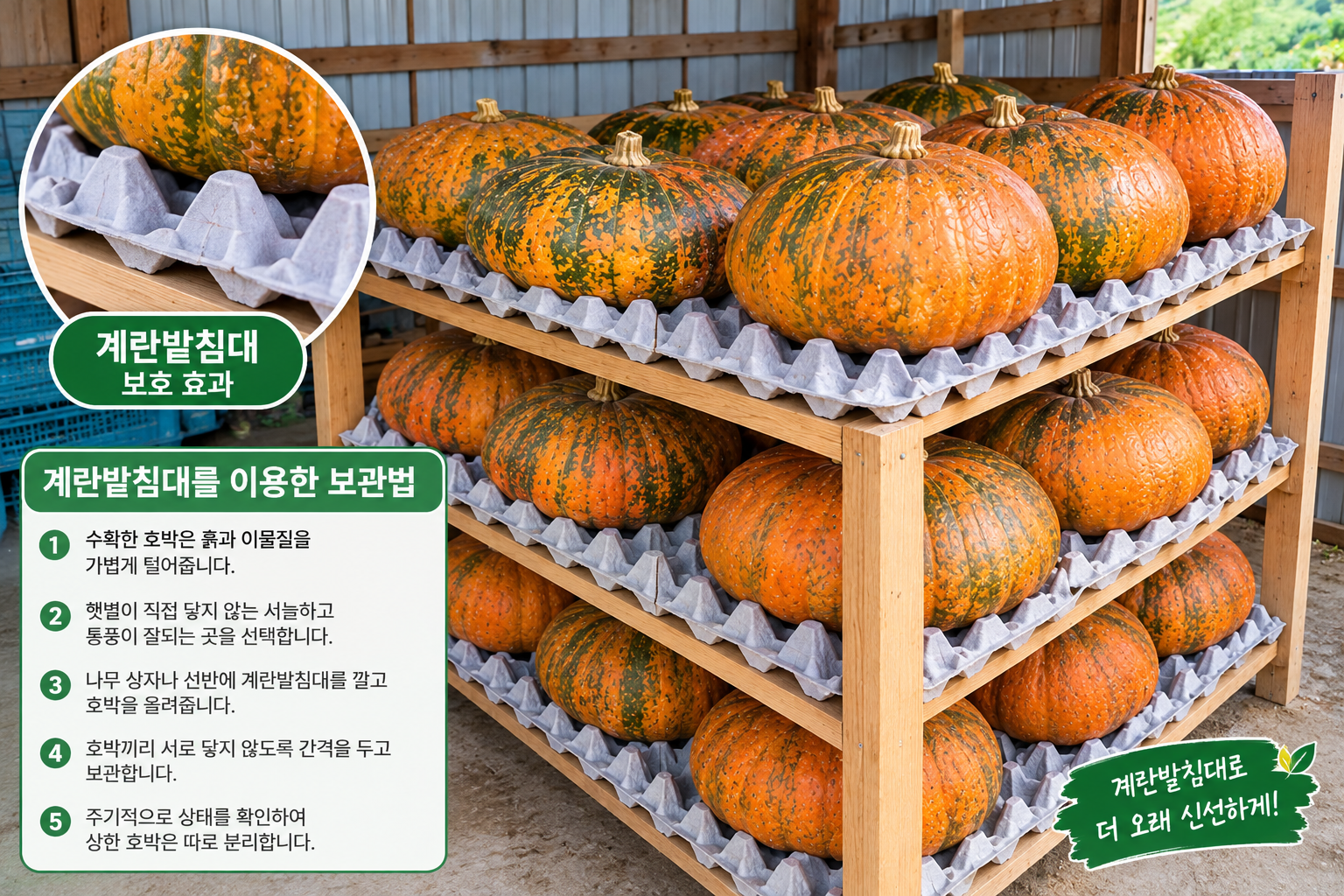 늙은 호박 보관 요령과 활용 방법