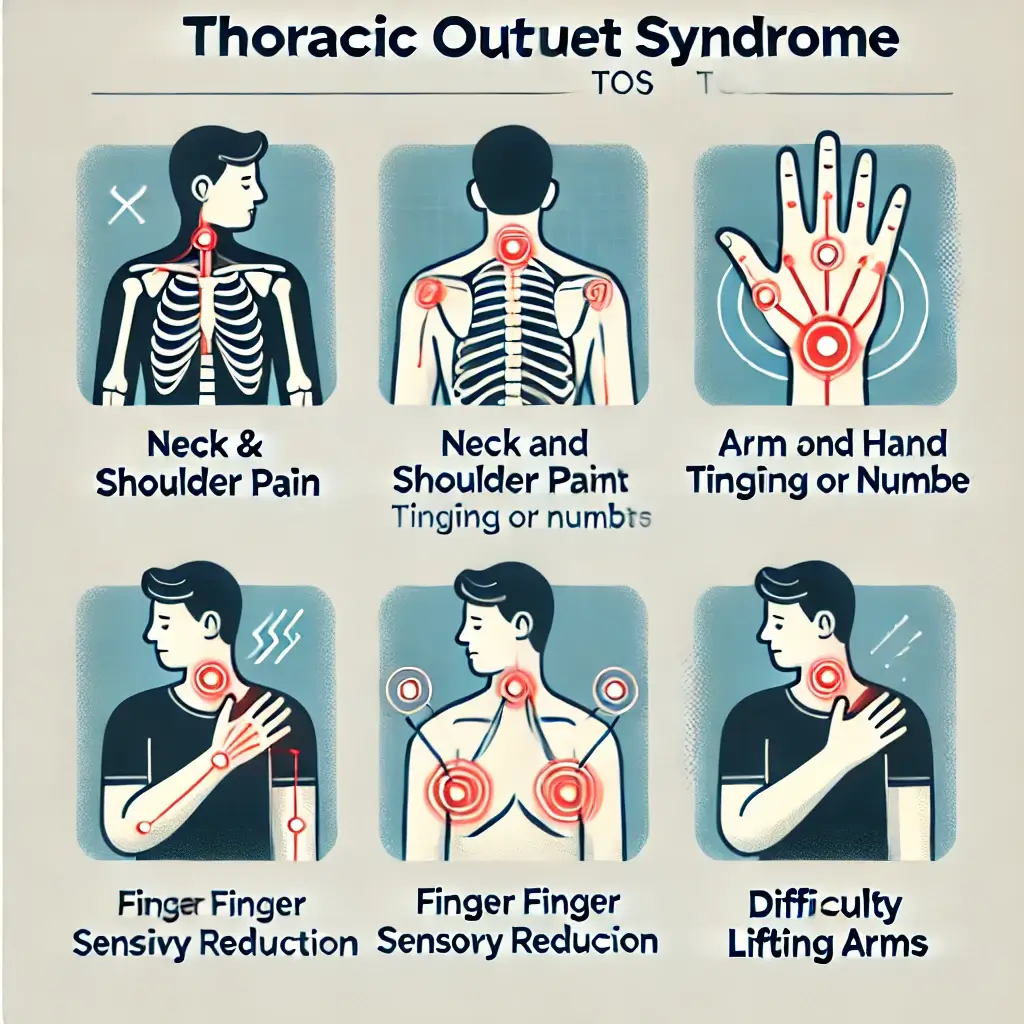 흉곽출구증후군의 주요 증상