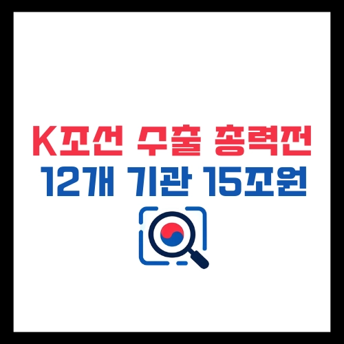 K-조선-수출-총력전-12개-금융기관--15조원-공급