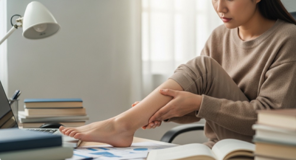 오래 앉아 다리 붓기