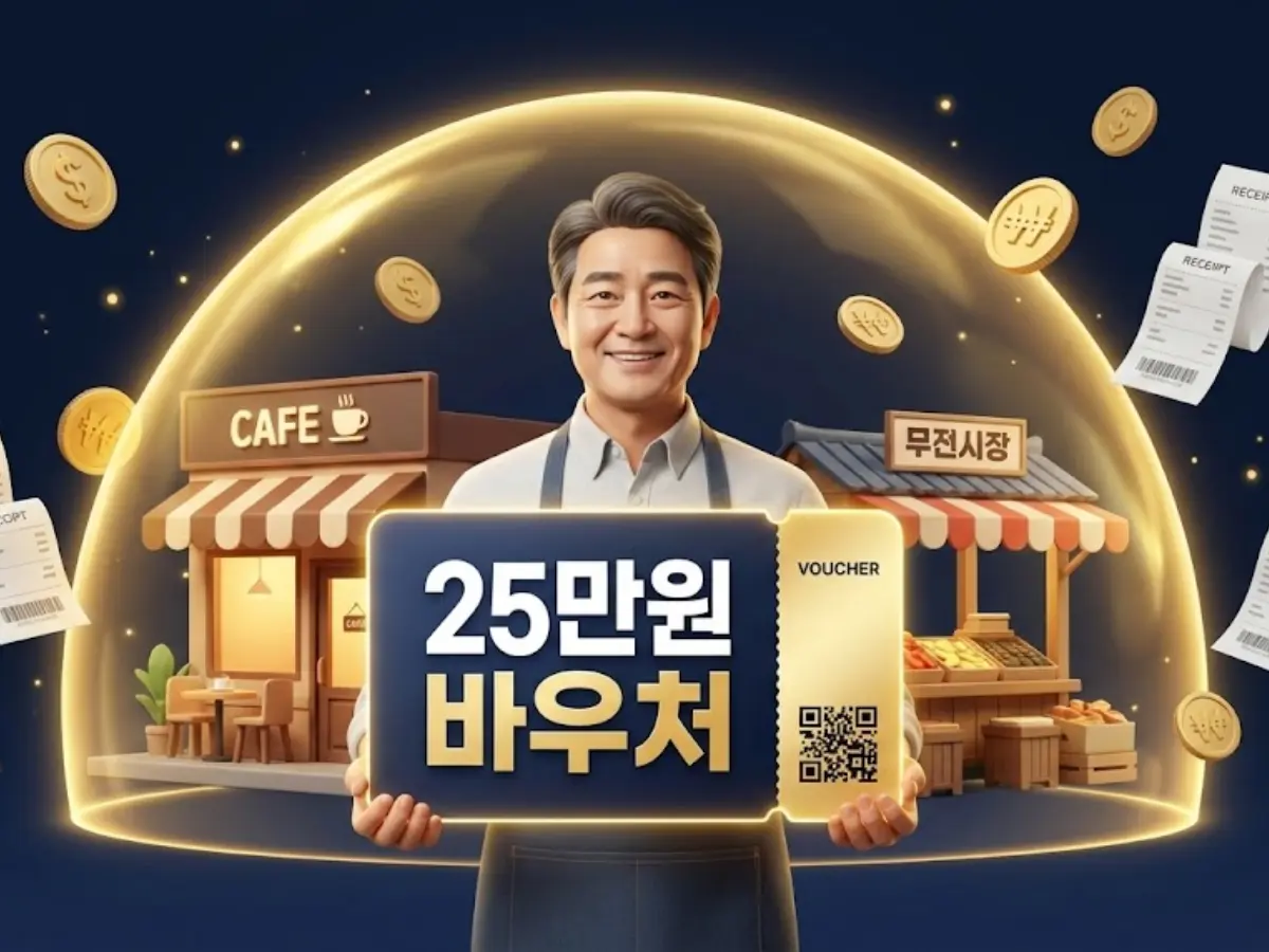 사장님들 25만원 현금처럼 쓰세요! '소상공인 경영안정 바우처' 신청법 및 사용처 (연매출 1억 이하 필독)