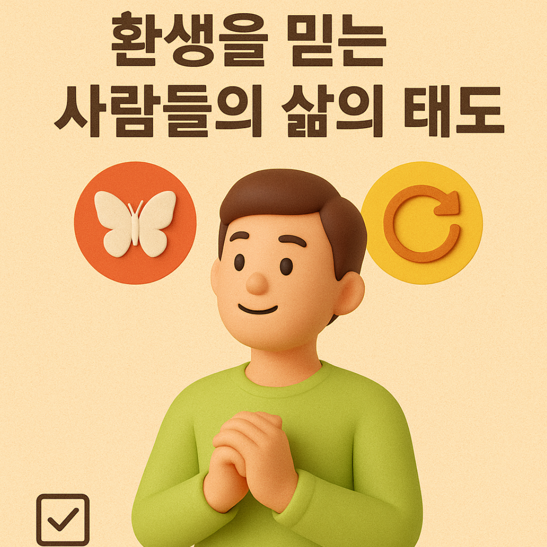 환생을 믿는 사람들의 삶의 태도