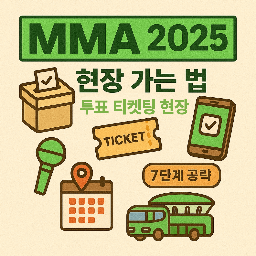 MMA 2025 현장 가는 법! 투표부터 티켓팅까지 7단계 공략 썸네일