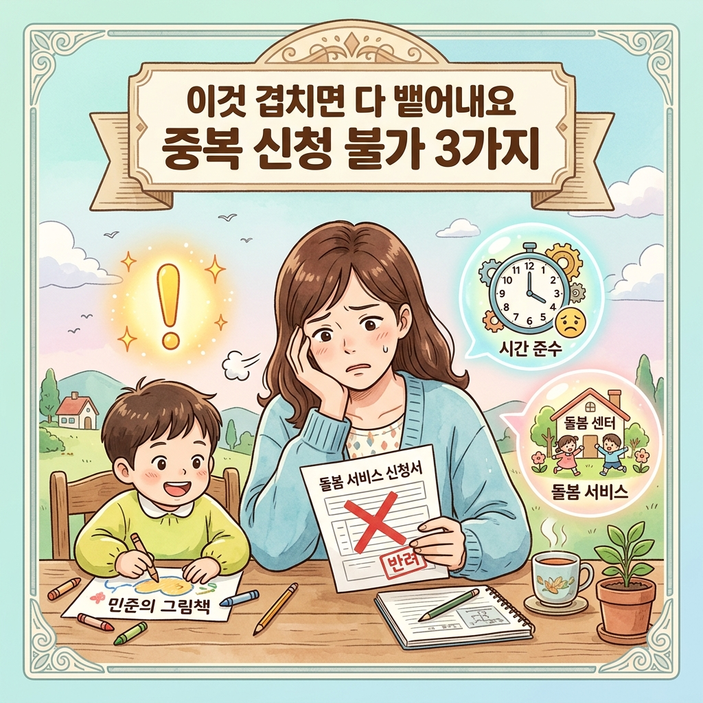 2026년 손주돌봄수당 제외 대상 아이돌봄 중복 제한